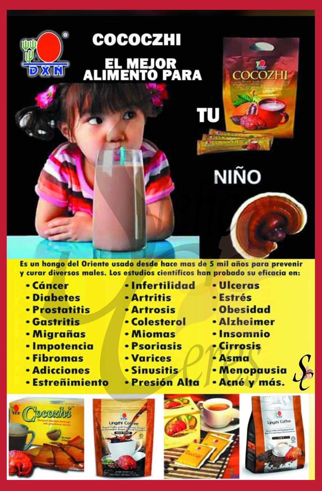 Cacao Cocozhi ganoderma, el mejor alimento para tu niño